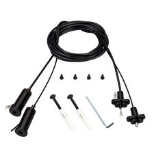 Arlight 041948 Подвес токопроводящий ARL-2x2m Set BLACK (Pad 15x2mm, 2x20AWG) (Arlight, провод 2x0,5) 041948