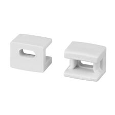 Arlight 043898 Заглушка PLINTUS-FANTOM-BENT WHITE с отверстием (Arlight, Пластик) 043898