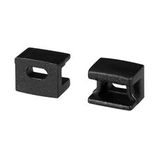 Arlight 043905 Заглушка PLINTUS-FANTOM-BENT BLACK с отверстием (Arlight, Пластик) 043905