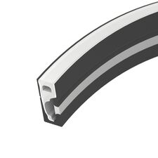 Arlight 045788 Силиконовый профиль WPH-FLEX-0616-SIDE-S9-5m BLACK (Arlight, Силикон) 045788