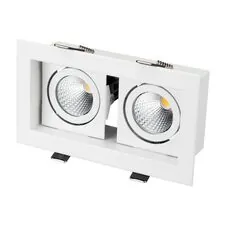 Arlight 024138 Светильник CL-KARDAN-S180x102-2x9W Day (WH, 38 deg) (Arlight, IP20 Металл, 3 года) 024138
