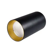 Arlight 022953 Светильник накладной SP-POLO-R85-1-15W Warm White 40deg (Black, Gold Ring) (Arlight, IP20 Металл, 3 года) 022953