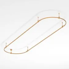 Arlight 048502 Трек ART-APRIORI-OVAL-ROD-200-3000x1000 (GD) (Arlight, IP20 Металл, 3 года) 048502