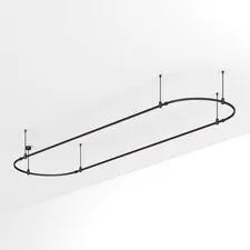 Arlight 048512 Трек ART-APRIORI-OVAL-ROD-400-4000x1000 (BK) (Arlight, IP20 Металл, 3 года) 048512