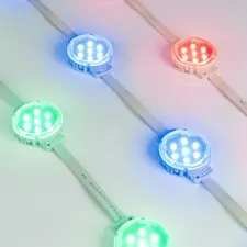 Arlight 036826 Модуль управляемый SPI-F7-D50 24V RGB-RAM-Auto (1,25W, IP68, 120 deg) (Arlight, Пластик, 3 года) 036826