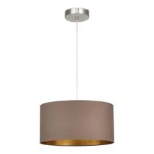 EVOLUCE SLE300573-01 Подвес Никель/Темно-бежевый, Золотистый E27 1*40W