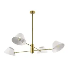 EVOLUCE SLE1253-353-04 Светильник подвесной Латунь/Белый E14 4*60W