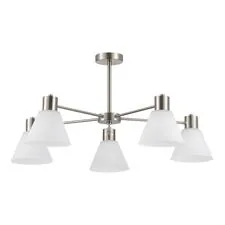 EVOLUCE SLE1561-103-05 Светильник потолочный Никель/Белый E27 5*60W