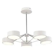 EVOLUCE SLE6005-502-05 Светильник потолочный Белый, Хром/Белый LED 5*10W