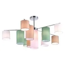 EVOLUCE SLE300602-11 Светильник потолочный Хром/Белый, Бежевый, Зеленый E14 11*40W