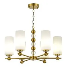 ST LUCE SL2003.303.06 Светильник подвесной ST-Luce латунь/белый E27 6*40W