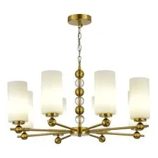 ST LUCE SL2003.303.08 Светильник подвесной ST-Luce латунь/белый E27 8*40W