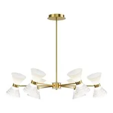 ST LUCE SL2004.303.12 Светильник подвесной ST-Luce латунь/прозрачный, белый, латунь G9 LED 12*5W