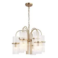 ST LUCE SL6145.303.09 Светильник подвесной ST-Luce латунь/прозрачный E14 9*40W