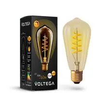 Voltega 7077 Светодиодная лампа Loft Led  ST64 4W 2000K E27 DIM (7077)