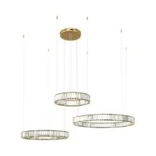 LOFT IT 10135/3 Gold Подвесной светильник Crystal ring