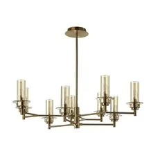 Lumion 47485; 6554/9C Люстра потолочная CLASSI LN25 28 бронза/коньячный/металл/стекло E14 9*40W 220V MADONNA