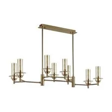 Lumion 47481; 6554/8C Люстра потолочная CLASSI LN25 28 бронза/коньячный/металл/стекло E14 8*40W 220V MADONNA