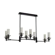 Lumion 47482; 6555/8C Люстра потолочная CLASSI LN25 30 черный/дымчатый/металл/стекло E14 8*40W 220V MADONNA