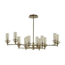 Lumion 47487; 6554/12C Люстра потолочная CLASSI LN25 28 бронза/коньячный/металл/стекло E14 12*40W 220V MADONNA