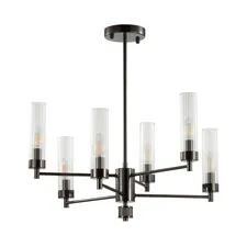 Lumion 45059; 5275/6C Люстра потолочная CLASSI LN23 37 черный хром E14 6*40W 220V KAMILLA