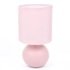 Lumion 48271; 8225/1T Настольная лампа CLASSI LN25 383 розовый, керамика/текстиль E14 1*40W 220V OCTAVIA