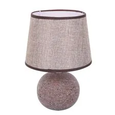 Lumion 48259; 8213/1T Настольная лампа CLASSI LN25 коричневый, керамика/текстиль Е27 1*60W 220V TAREKA