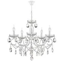 Lumion 48225; 8189/5 Люстра CLASSI LN25 23 белый, металл/хрусталь E14 5*40W 220V SNOW