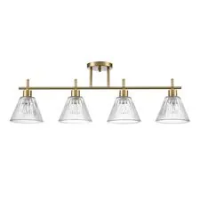 Lumion 48224; 8188/4C Потолочный светильник COMFI LN25 190 латунь/прозрачный, металл/стекло E14 4*40W 220V VIVIAN