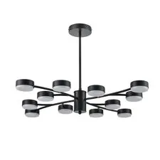 Lumion 48065; 8117/12 Люстра COMFI LN25 195 черный, металл LED GX53 12*7W 220V TORINA