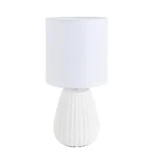 Lumion 48148; 8159/1T Настольная лампа COUNTY LN25 белый, керамика/текстиль E14 1*40W 220V ASELA