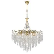 Lumion 48378; 8243/8 Люстра подвесная CLASSI LN25 22 латунь металл/хрусталь E14 8*40W 220V KRISTINA