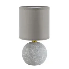 Lumion 48195; 8165/1T Настольная лампа COUNTY LN25 серый, керамика/текстиль E14 1*40W 220V VILANA