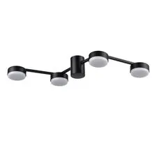 Lumion 48219; 8187/4C Люстра потолочная COMFI LN25 207 черный, металл LED GX53 4*7W 220V SANATA