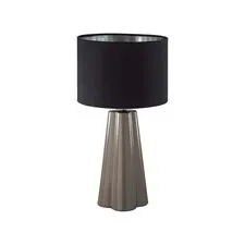 Lumion 48157; 8125/1T Настольная лампа COMFI LN25 376 черный/серый, керамика/текстиль E27 1*60W 220V HINAMI
