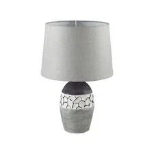 Lumion 48150; 8118/1T Настольная лампа COMFI LN25 серый, керамика/текстиль E27 1*60W 220V AVALONA