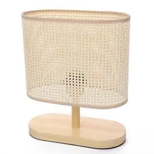 Lumion 48247; 8201/1T Настольная лампа COUNTY LN25 392 бежевый, дерево/текстиль E27 1*60W 220V MADERANA