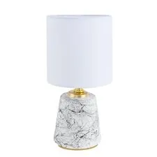 Lumion 48199; 8169/1T Настольная лампа COUNTY LN25 белый/серый керамика/текстиль E14 1*40W 220V GIATA