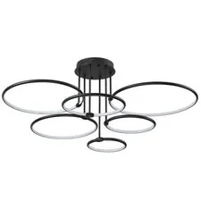 Lumion 46573; 6506/99CL Люстра потолочная LEDIO LN23 229 чёрный LED 156W 3000-6000K 9899Лм 220V URSULA