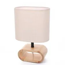 Lumion 48245; 8199/1T Настольная лампа COUNTY LN25 391 бежевый, дерево/текстиль E27 1*60W 220V MADERANA