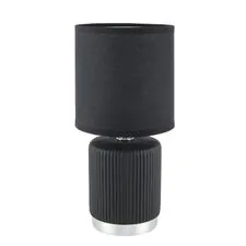 Lumion 48209; 8179/1T Настольная лампа COUNTY LN25 черный, керамика/текстиль E14 1*40W 220V KAISA