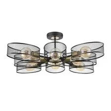 Lumion 48233; 8193/8C Люстра потолочная COUNTY LN25 256 черный/медный, металл E27 8*60W 220V VIVANA