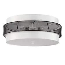 Lumion 47627; 8002/6C Потолочный светильник MODERNI LN25 159 белый, черный металл/металл, текстиль Е27 6*60W 220V ANIMAISA