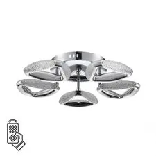 Lumion 48363; 8239/5CL Люстра потолочная с пультом ПДУ LEDIO LN25 хром, металл/пластик LED 65W 3000-6000K 220V RUANA