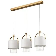 Lumion 47610; 6593/3A Подвес MODERNI LN25 324 латунь/белый, металл/текстиль, стекло E14 3*40W 220V JANE