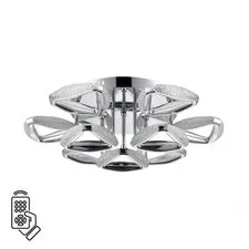 Lumion 48364; 8239/9CL Люстра потолочная с пультом ПДУ LEDIO LN25 хром, металл/пластик LED 120W 3000-6000K 220V RUANA