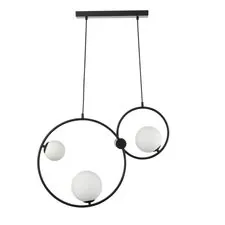 Lumion 47686; 8035/3 Подвесной светильник MODERNI LN25 115 черный/белый, металл/стекло G9 3*35W 220V ORNATO