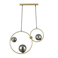 Lumion 47687; 8036/3 Подвесной светильник MODERNI LN25 115 шампань/дымчатый, металл/стекло G9 3*35W 220V ORNATO