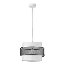 Lumion 47626; 8002/1A Подвес MODERNI LN25 159 белый, черный металл/металл, текстиль Е27 60W 220V ANIMAISA