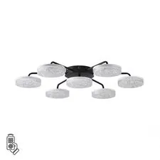 Lumion 48359; 8236/7CL Люстра потолочная с пультом ДУ LEDIO LN25 черный, металл/акрил LED 90W 3000-6000К 220V